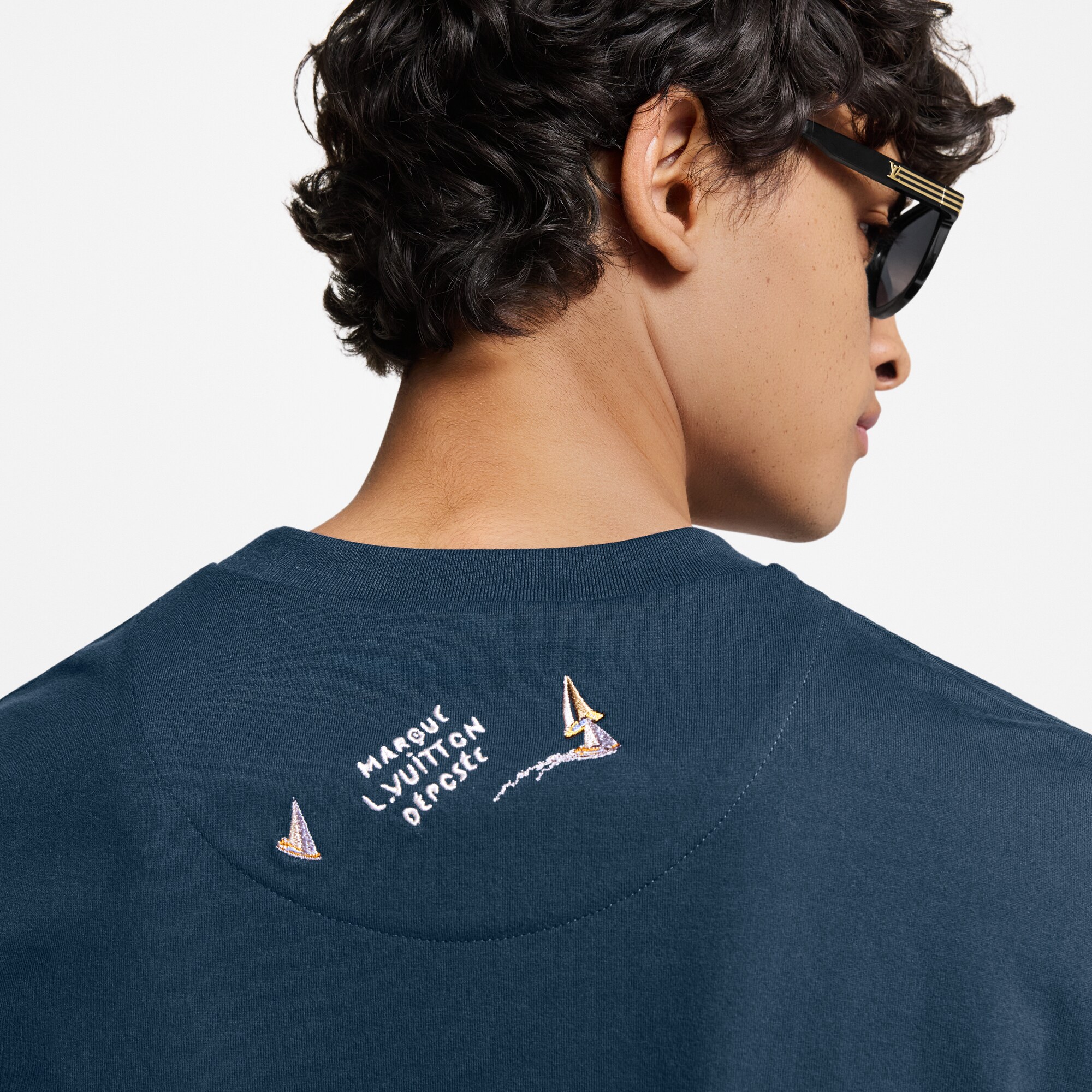 Camiseta de Algodão Bordada - Ready-to-Wear | LOUIS VUITTON ®